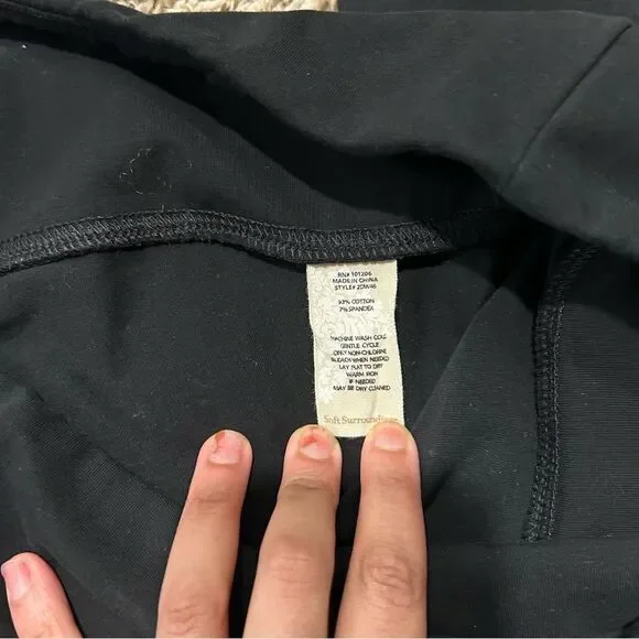 Soft Surroundings Large Plain Black Leggings - Picture 3 of 4